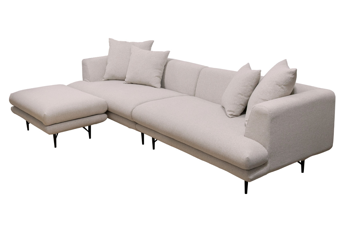 듀커소파 DK080 베이지 워셔블+풀커버링 오토만 (스툴) 90 x 60 x 40
