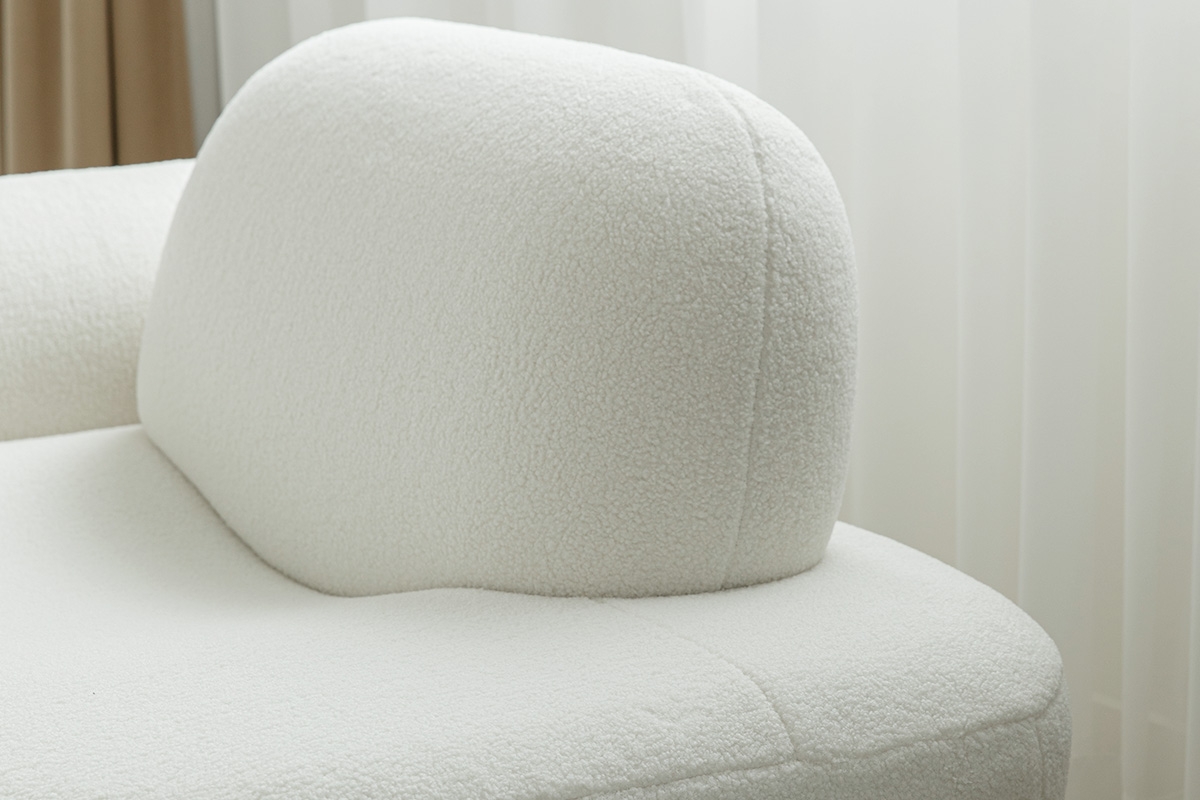 듀커쇼파 DK293 화이트 부클레 1인 소파