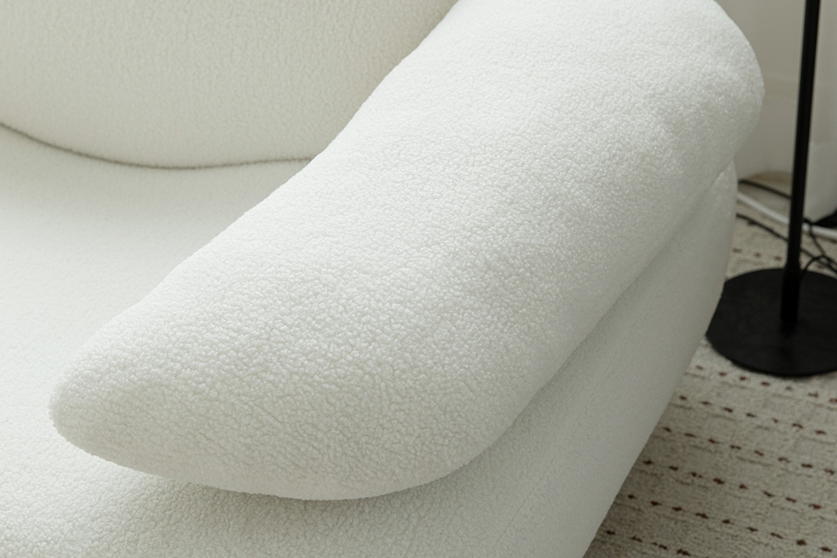 듀커쇼파 DK293 화이트 부클레 1인 소파